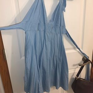 Lulus Blue backless dress